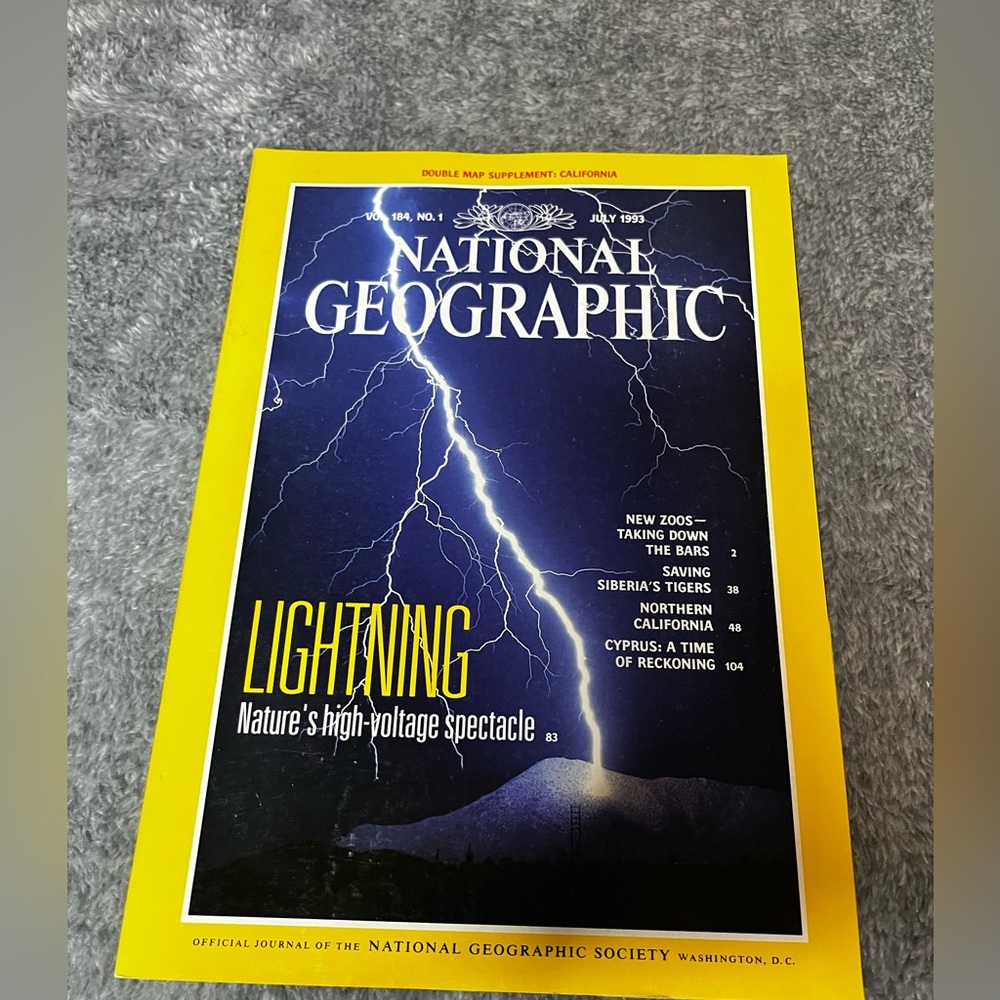 CLIMATE CHANGE = MORE THUNDER & LIGHTNING JUL 1993 NATIONAL GEOGRAPHIC MAGAZINE